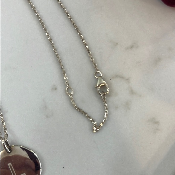 Silver Initial”L” Pendant Necklace - Picture 2 of 6